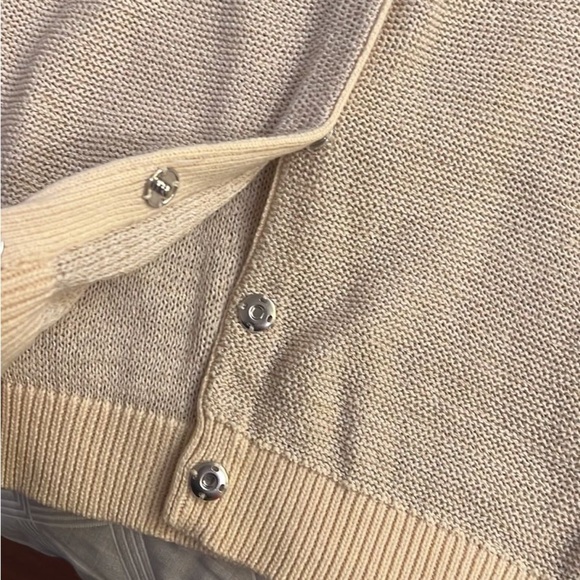 BAUM UND PFERDGARTEN Cream V-Neck Cardigan Sweater - Picture 4 of 7